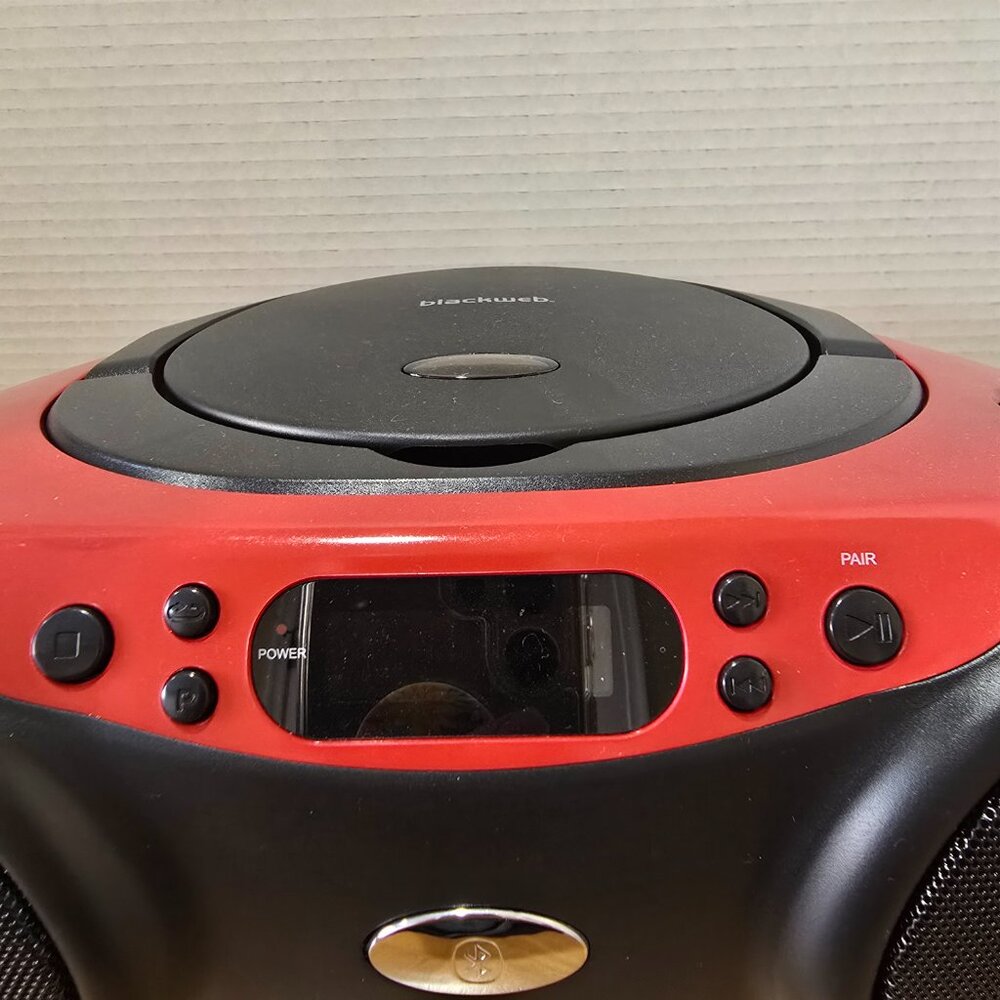 Blackweb Bluetooth CD Player Digital‎ FM Radio Headphone Jack BWA17AA003 Tested - Picture 2 of 6